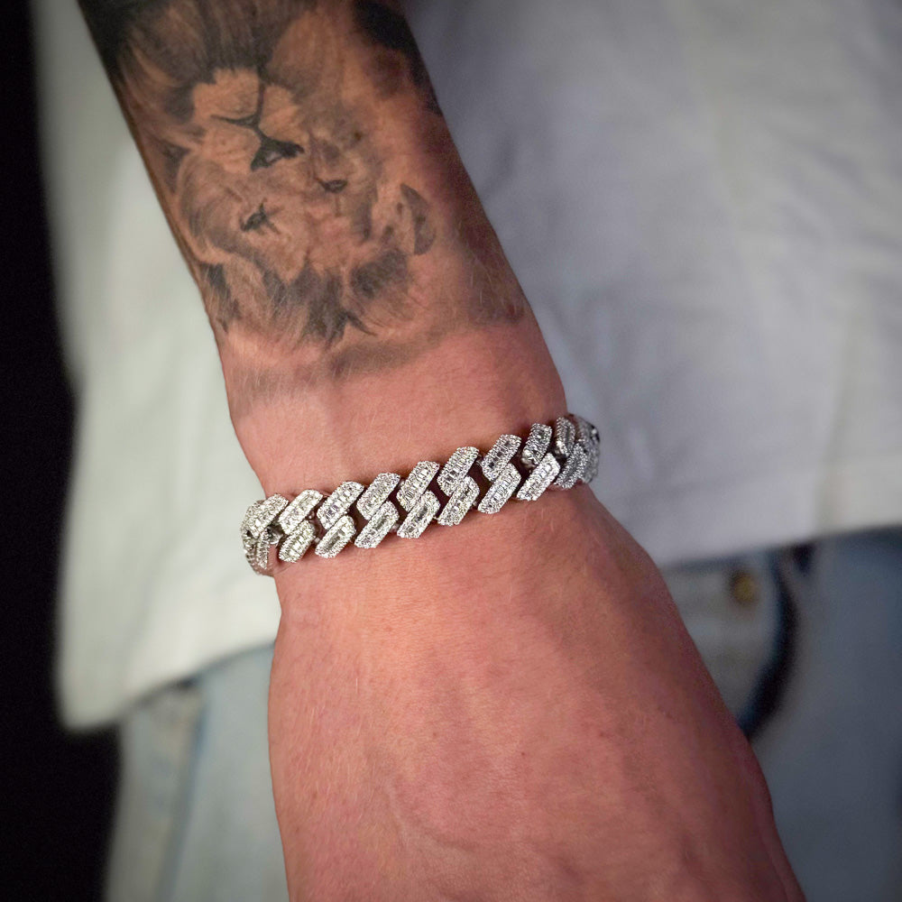 ADK Baguette Cuban Link Rannekoru 12 mm